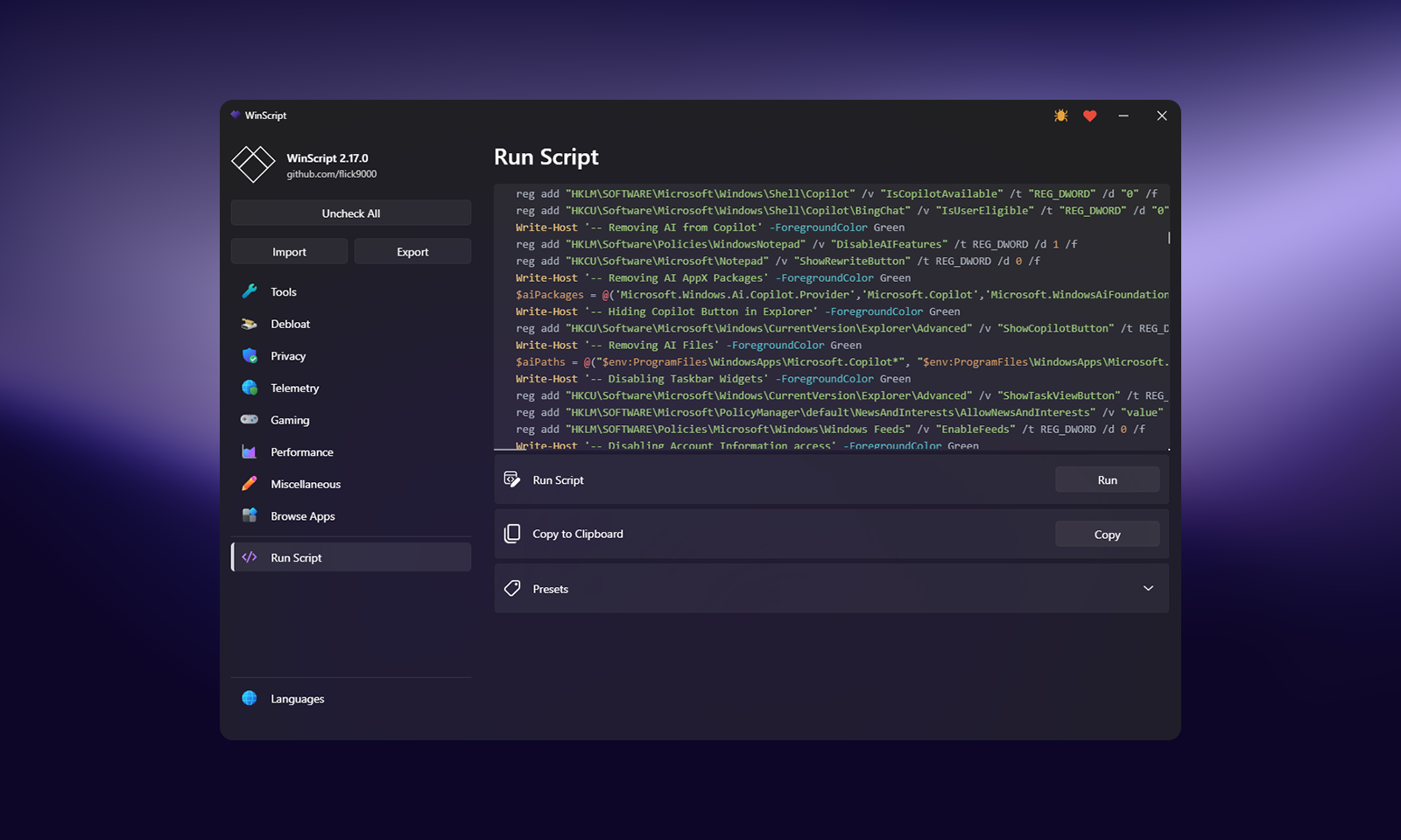 WinScript